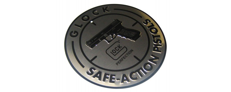 PANNEAU PUB GLOCK SAFE ACTION