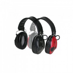 CASQUE ELECTRONIQUE PELTOR SPORTAC NOIR/ROUGE