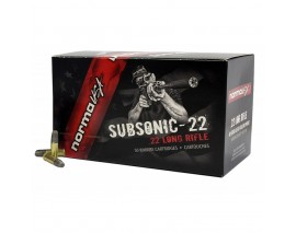 50 CARTOUCHES NORMA SUBSONIC 40GR CALIBRE 22LR