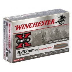 20 CARTOUCHES WINCHESTER POWER POINT 195GR CALIBRE 8x57JRS