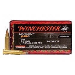 50 CARTOUCHES WINCHESTER SUPER-X JHP CALIBRE 17HMR