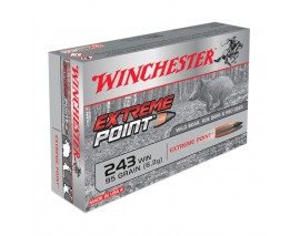 20 CARTOUCHES WINCHESTER EXTREME POINT 95G CAL 243W