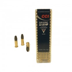 100 CARTOUCHES CCI SUBSONIC 40G HP CALIBRE 22LR