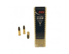 100 CARTOUCHES CCI SUBSONIC 40G HP CALIBRE 22LR