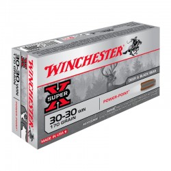 20 CARTOUCHES WINCHESTER POWER POINT 170GR CALIBRE 30-30